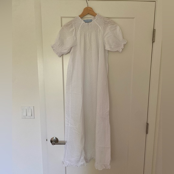 Hill House Caroline Nap Dress in White Swiss Dot - Picture 4 of 6